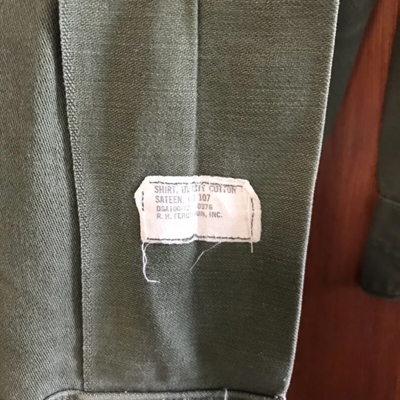 Rare Free People Women's Military OG 107 Beaded Bohemian Woodstock Army Shirt M - Picture 4 of 5